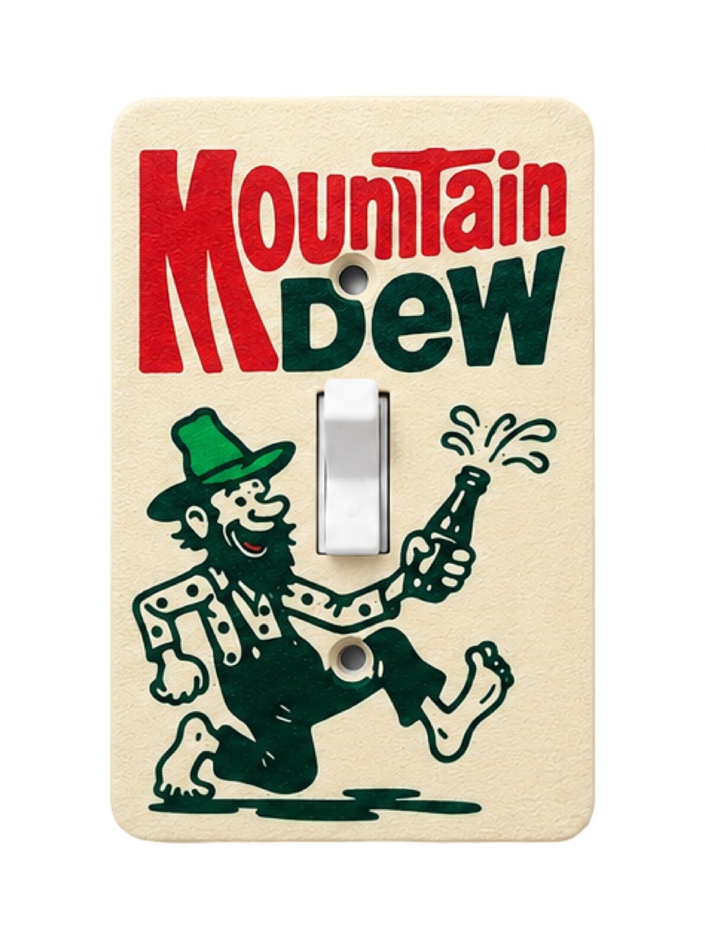 2/$25 3D Printed Mountain Dew Vintage Light Switch Cover Wall Plate
